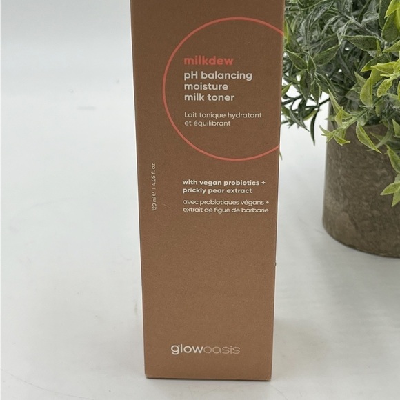 GLOWOASIS ~ MILKDEW PH BALANCING MOISTURE MILK TONER 4.05oz / 120ml - NEW IN BOX - Picture 4 of 7